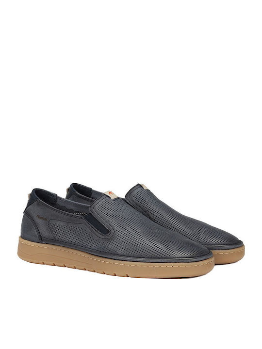 Fluchos Leder Herren Freizeitschuhe Blau