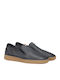 Leder Herren Freizeitschuhe Blau