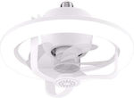 Ceiling Fan with Light and Remote Control White