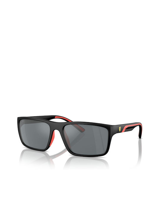 Ferrari Men's Sunglasses with Black Plastic Frame and Black Lens FZ6003U 504/6G