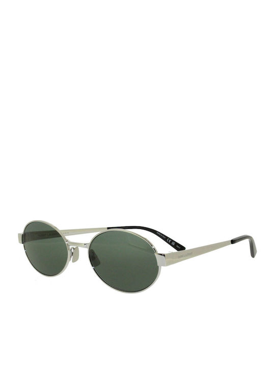 Ysl Unisex Sunglasses with Silver Metal Frame a...