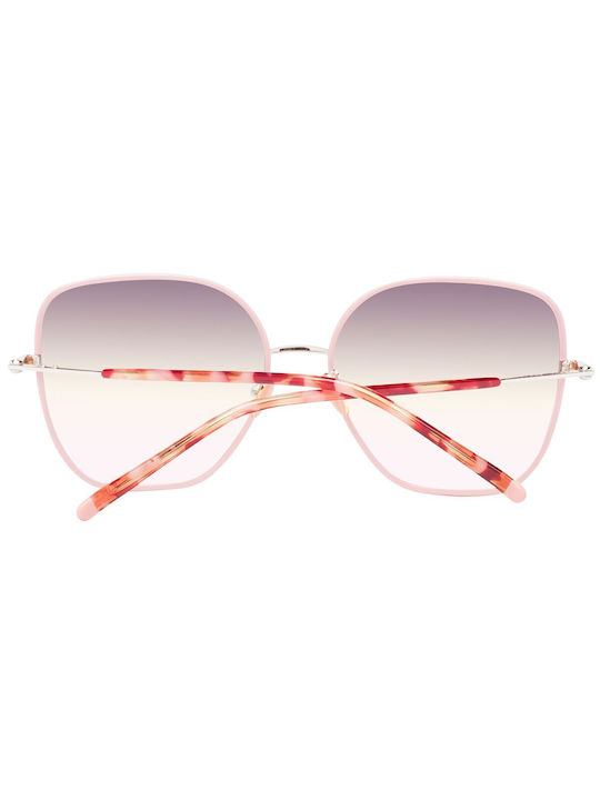 Scotch & Soda Femei Ochelari de soare cu Rose Gold Din metal Rame și Roz Ochelari de soare Lentilă SS5020-401