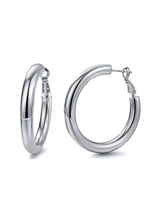 Art Earrings Hoops made of Steel