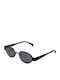The Glass of Brixton Unisex Sunglasses with Black Metal Frame and Black Lens BS223 00