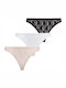 Guess Γυναικεία Brazilian Εσώρουχα Δαντέλα 3τμχ O4gg34kc5l0-f68s Black White Pink
