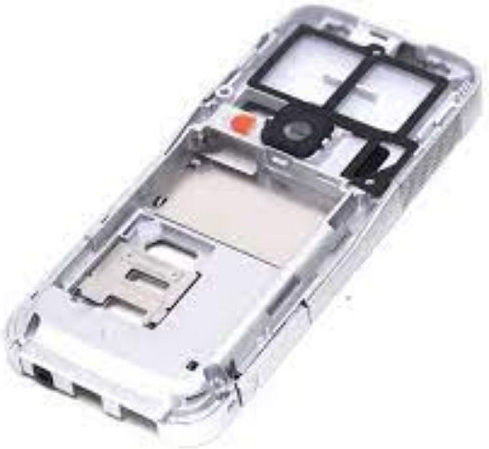 Nokia Μεσαίο Πλαίσιο Ασημί για Nokia 6120