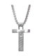 Art Collection Herren Kreuz aus Stahl mit Kette