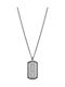 Police Steel Necklace Gray