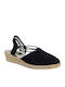 Damenplattformen im Espadrilles-Stil Schwarz