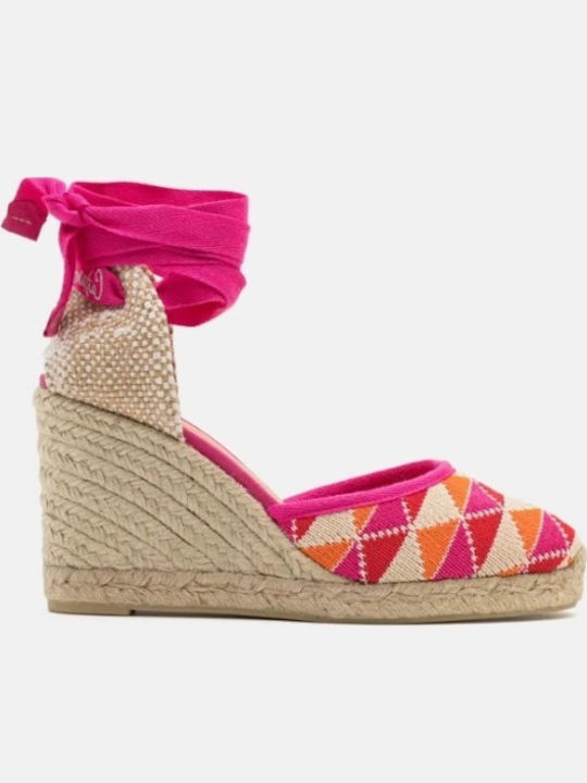 Cilia Damenplattformen im Espadrilles-Stil Fuchsie