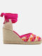 Cilia Damenplattformen im Espadrilles-Stil Fuchsie