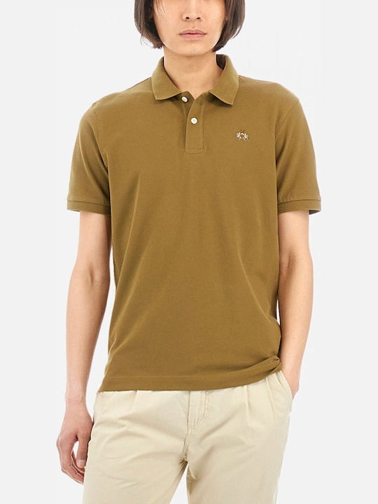 Stretch Piquet Polo Μπλούζα Κοντομάνικη Χακί