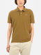 Stretch Piquet Polo Μπλούζα Κοντομάνικη Χακί
