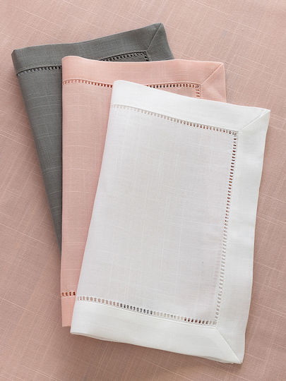 Palamaiki Fabric Placemats Liana White 35x45cm 2pcs