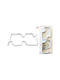 ForHome Curtain rail base Wall made of Metal White 2pcs