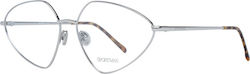 Sportmax Feminin Metalic Rame ochelari Argint SM5019 016