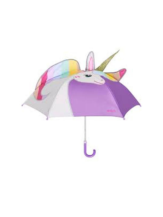 Playshoes Kinder Regenschirm Gebogener Handgriff Bunt