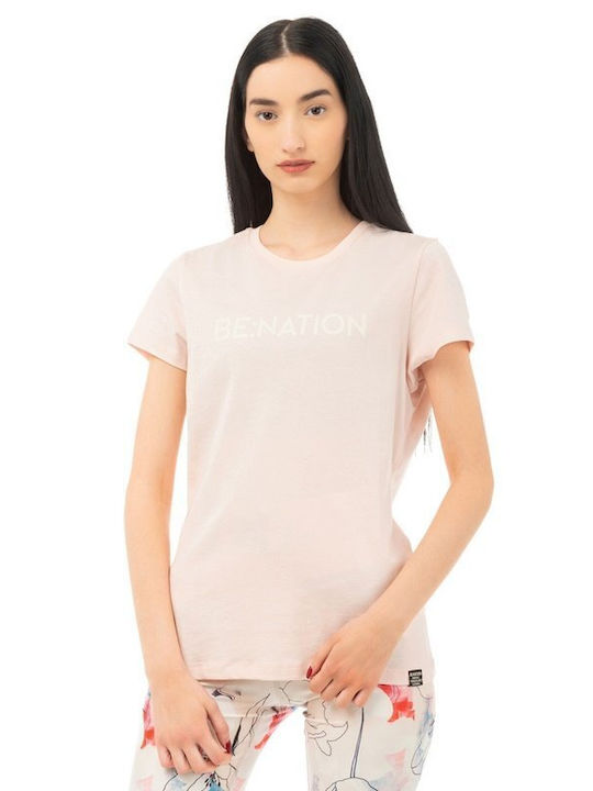 Be:Nation Γυναικείο T-shirt L.pink