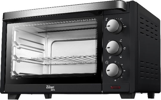 Zilan Electric Countertop Oven 19lt Without Burners Black
