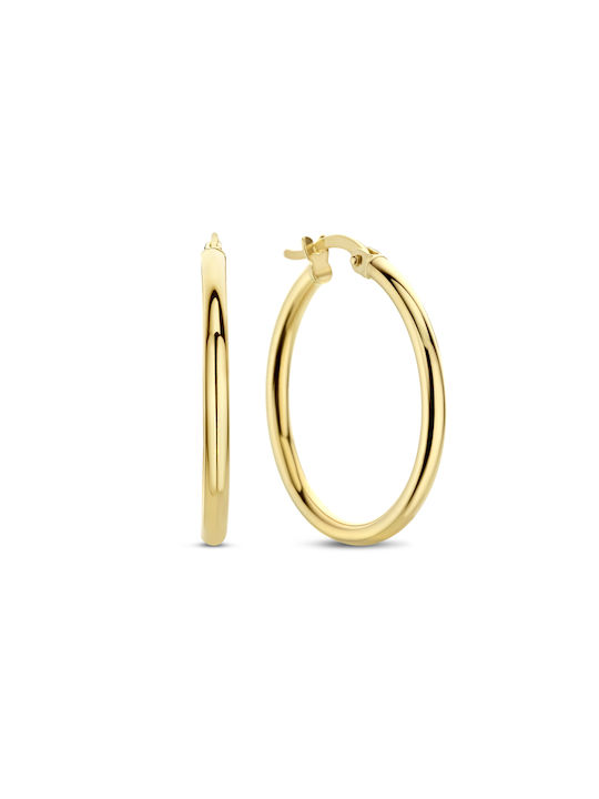 Beloro Earrings Hoops Gold Plated