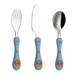 Cryspo Trio Baby Cutlery Set made of Metal 3pcs