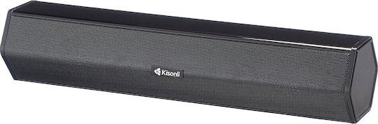 Kisonli i-620 Ηχεία Υπολογιστή 2.0 με Ισχύ 6W Μαύρα