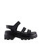 Catwalk Damen Ledersandalen 402 Schwarz