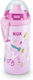 Nuk Junior Cup Educational Sippy Cup Plastic Pink for 18m+m+ 300ml