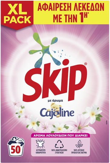 Skip Cajoline Απορρυπαντικό σε Σκόνη για Μάλλινα Ρούχα 3.25lt (50 Μεζούρες)