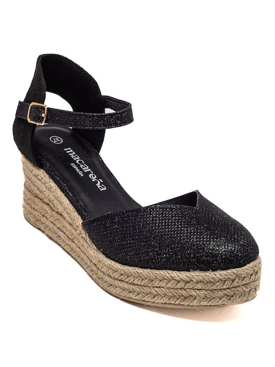 Voi & Noi Women's Platform Shoes Black