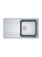 Franke Bcx 611 Drop-In Right Kitchen Sink Inox L86xW48cm Silver