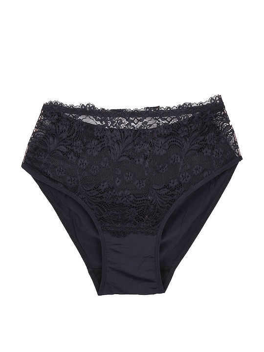 Hand's Foner Hochtailliert Damen Slip Black