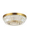 Zambelis Lights Ceiling Mount Light 60cm Yellow with Integrated LED and Crystals