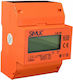 Simet Energie-Analysator Elektrischer Messgeräte Digital Schiene Dreiphasig LS3-F
