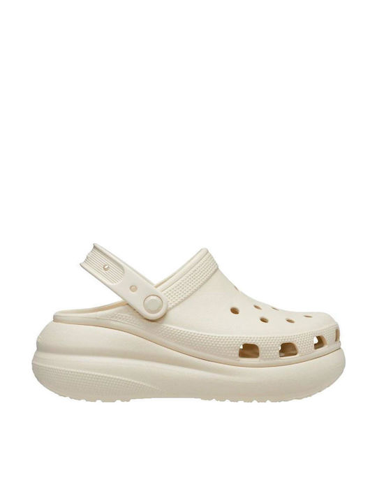 Crocs Classic Crush Дамски Клоги Бежов