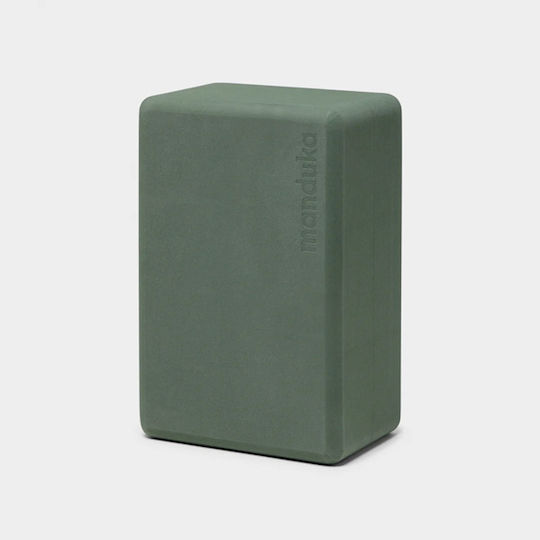 Manduka Recycled Foam Block Йога блок в Зелен цвят