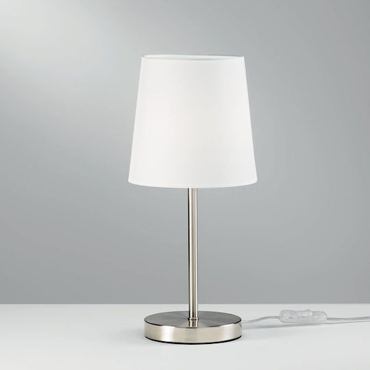 Fan Europe Sally Isallylnik Metal Table Lamp for E14 Fitting with Silver Shade and Base