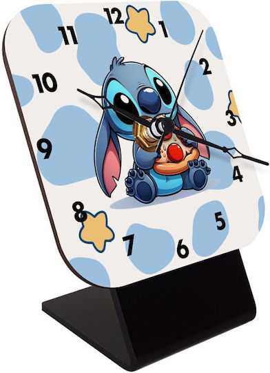Koupakoupa Ceas de birou Stitch Pizza din Lemn 1buc KP_23449_clock-desk-square
