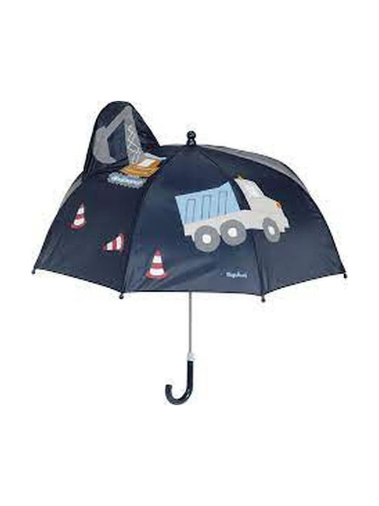 Playshoes Παιδική Ομπρέλα Μπαστούνι Μαύρη 62εκ.