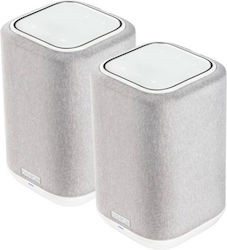 Denon DH-150 Pair of Hi-Fi Speakers Bookself White