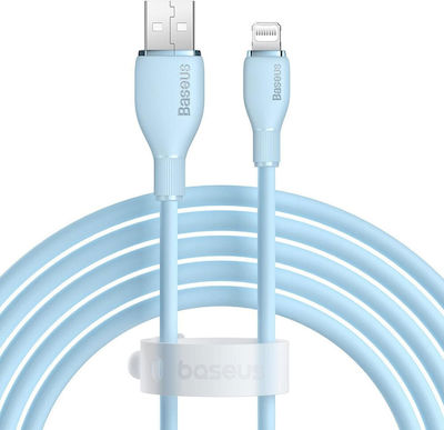Baseus Pudding USB-A la Cablu Lightning Albastru 2m