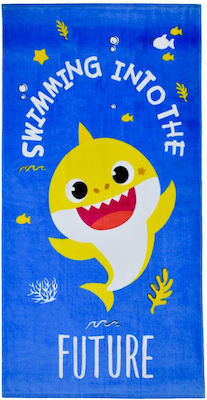Stamion Baby Kids Beach Towel Blue Sharks 140x70cm
