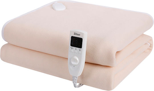 Zilan Single Electric Washable Blanket with Timer Ecru 60W 80x150cm