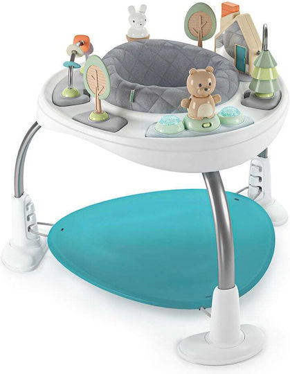 Ingenuity Бебешки Джъмпер Spring & Sprout 2-в-1 Джъмпер със Светлина и Звуци за 6+ Месеца