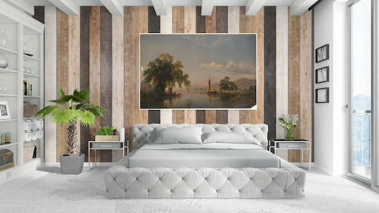 Santa Clara Valley, Cal Painting on Canvas 100x150cm