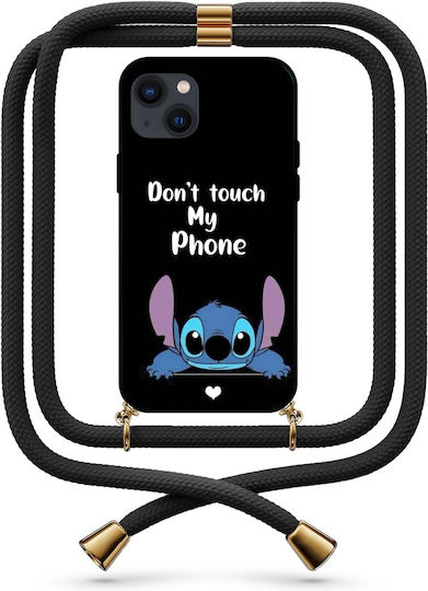 Phoneclub Stitch Back Cover με Λουράκι Πολύχρωμο (iPhone 14)