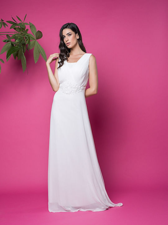 Νυφικό Φόρεμα Λευκό 3433_002