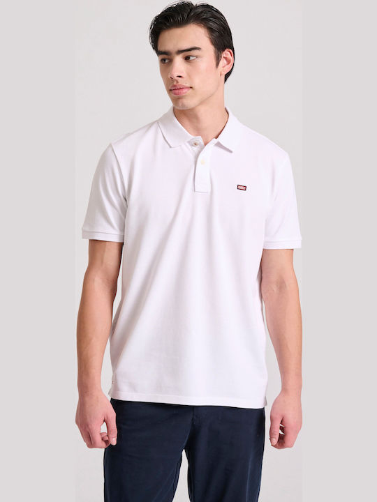 Funky Buddha Polo Short Sleeve Blouse White