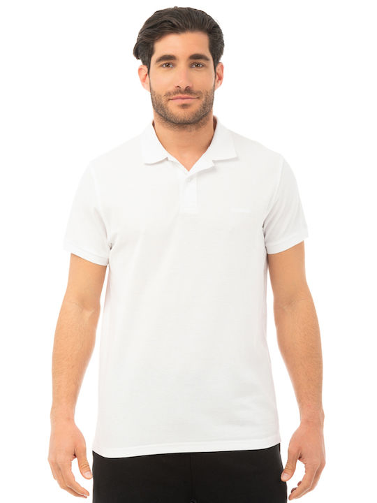 Be:Nation Men's Short Sleeve Blouse Polo White