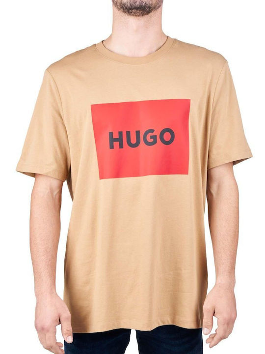 Hugo Boss T-shirt Bărbătesc cu Mânecă Scurtă Medium Yellow